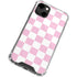 Pink and White Checkerboard iPhone 14 Clear Case