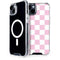 Pink and White Checkerboard iPhone 15 MagSafe Case