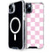 Pink and White Checkerboard iPhone 15 Plus MagSafe Case