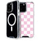 Pink and White Checkerboard iPhone 15 Pro Max MagSafe Case