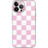 Pink and White Checkerboard iPhone 14 Pro Max Skin
