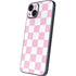Pink and White Checkerboard iPhone 14 Skin