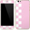 Pink and White Checkerboard iPhone 6/6s Skin
