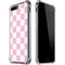 Pink and White Checkerboard iPhone 7/8 Plus Clear Case