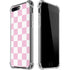 Pink and White Checkerboard iPhone 7/8 Plus Clear Case