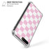 Pink and White Checkerboard iPhone 7/8 Plus Clear Case