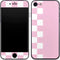 Pink and White Checkerboard iPhone 7 Skin