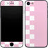 Pink and White Checkerboard iPhone 7 Skin