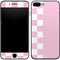Pink and White Checkerboard iPhone 8 Plus Skin