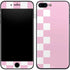 Pink and White Checkerboard iPhone 8 Plus Skin