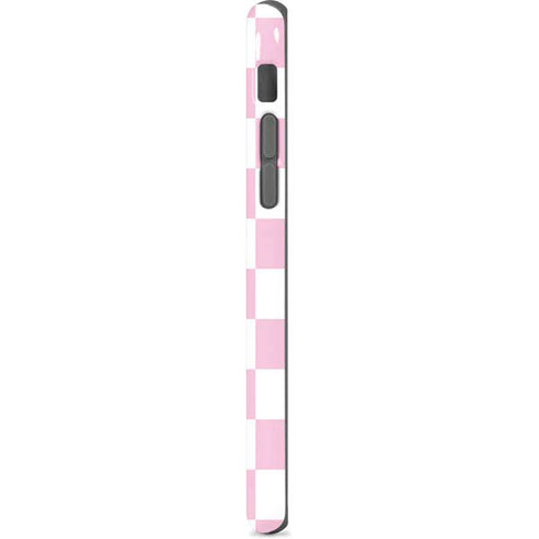Pink and White Checkerboard iPhone 8 Pro Case