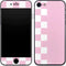 Pink and White Checkerboard iPhone 8 Skin