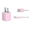 Pink and White Checkerboard iPhone Charger (5W USB) Skin