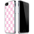 Pink and White Checkerboard iPhone SE (2nd & 3rd Gen) Clear Case