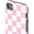 Pink and White Checkerboard iPhone SE (2nd & 3rd Gen) Pro Case