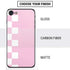 Pink and White Checkerboard iPhone SE (2nd & 3rd Gen) Skin
