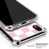 Pink and White Checkerboard iPhone XR Clear Case
