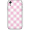 Pink and White Checkerboard iPhone XR Skin