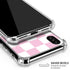 Pink and White Checkerboard iPhone XS Max Clear Case