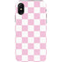 Pink and White Checkerboard iPhone XS Pro Case