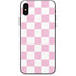 Pink and White Checkerboard iPhone XS Skin