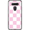 Pink and White Checkerboard LG K51/Q51 Clear Case