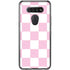 Pink and White Checkerboard LG K51/Q51 Clear Case