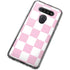 Pink and White Checkerboard LG K51/Q51 Clear Case