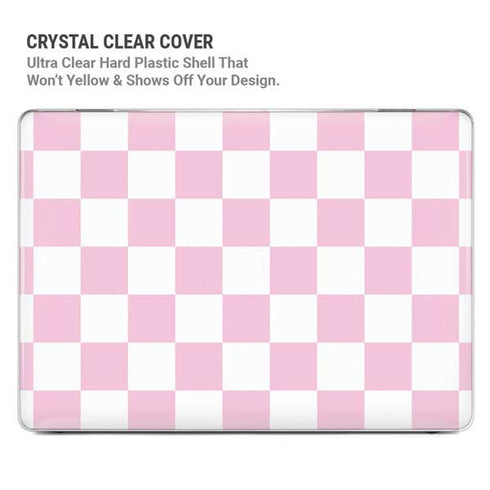 Pink and White Checkerboard MacBook Air 13in M1 (2021) Case plus Skin