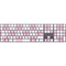 Pink and White Checkerboard Magic Keyboard with Numeric Keypad Skin
