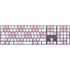 Pink and White Checkerboard Magic Keyboard with Numeric Keypad Skin