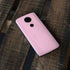 Pink and White Checkerboard Moto E5 Plus Skin