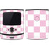 Pink and White Checkerboard Motorola RAZR Skin
