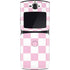 Pink and White Checkerboard Motorola RAZR Skin