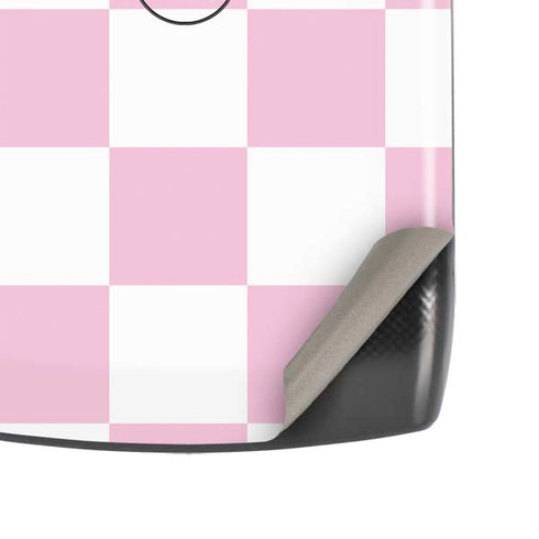 Pink and White Checkerboard Motorola RAZR Skin