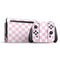 Pink and White Checkerboard Nintendo Switch Bundle Skin