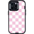 Pink and White Checkerboard Otterbox Defender iPhone Skin
