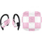 Pink and White Checkerboard PowerBeats Pro Skin