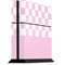 Pink and White Checkerboard PS4 Console Skin