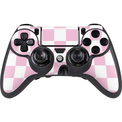 Pink and White Checkerboard PS4/PC SCUF Impact Controller Skin