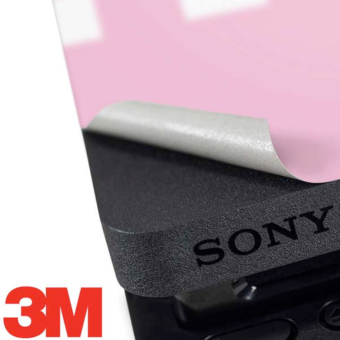 Pink and White Checkerboard PS4 Slim Skin