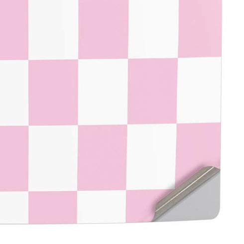 Pink and White Checkerboard PS5 Console Skin
