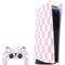 Pink and White Checkerboard PS5 Digital Edition Bundle Skin