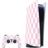 Pink and White Checkerboard PS5 Digital Edition Bundle Skin
