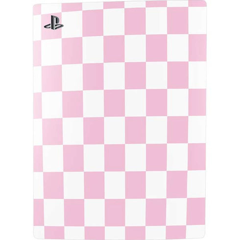 Pink and White Checkerboard PS5 Digital Edition Bundle Skin