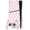 Pink and White Checkerboard PS5 Slim Disk Bundle Skin