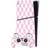 Pink and White Checkerboard PS5 Slim Digital Edition Bundle Skin