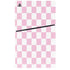 Pink and White Checkerboard PS5 Slim Digital Edition Bundle Skin