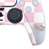 Pink and White Checkerboard PS5 Slim Digital Edition Bundle Skin