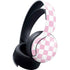 Pink and White Checkerboard PULSE 3D Wireless Headset for PS5 Skin